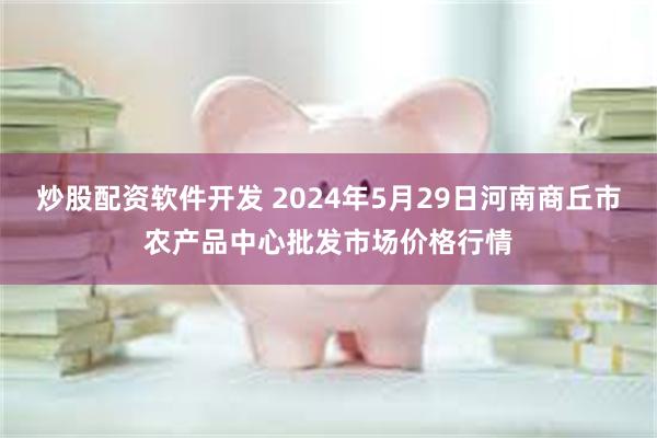 炒股配资软件开发 2024年5月29日河南商丘市农产品中心批发市场价格行情