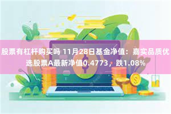 股票有杠杆购买吗 11月28日基金净值：嘉实品质优选股票A最新净值0.4773，跌1.08%